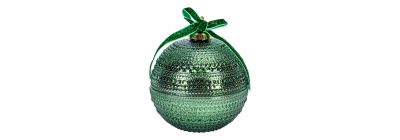 Candela navideña aromática verde