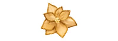Flor navideña afelpada