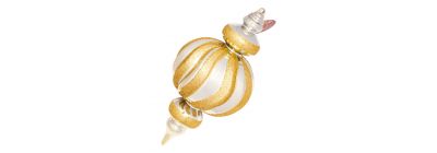 Esfera navideña dorado y champagne