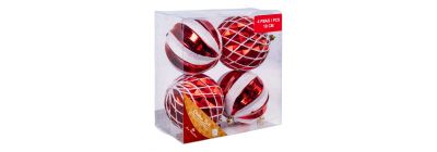 Esferas navideñas rojo y blanco