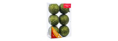 Esferas navideñas verdes 8 cm