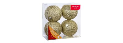 Esferas navideñas con relieve