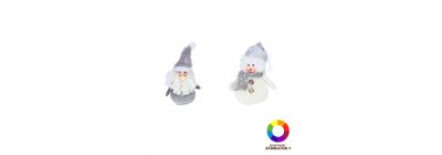 Peluche colgante Santa y muñeco