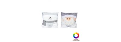 Cojín navideño con relieve