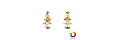 Figura navideña multicolor