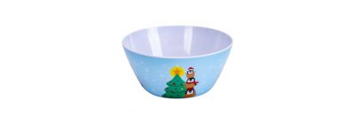 Bowl navideño estampado multicolor