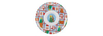 Bandeja navideña multicolor