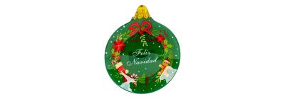 Plato decorativo navideño