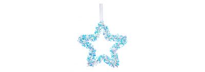 Estrella colgante navideña