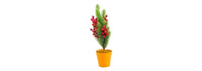 Planta navideña artificial decorativa
