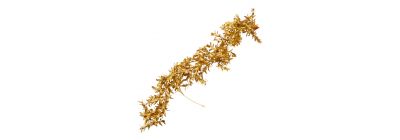 Guirnalda navideña hojas doradas