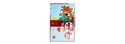 Individual navideño con portavaso