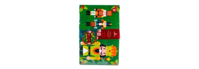 Individual plástico navideño multicolor