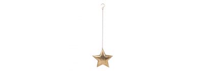 Estrella metálica con luz