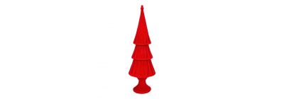 Figura árbol navideño rojo