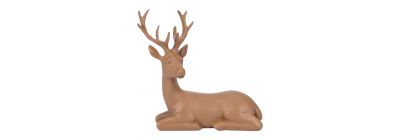 Figura reno navideño marrón