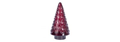 Árbol navideño de vidrio