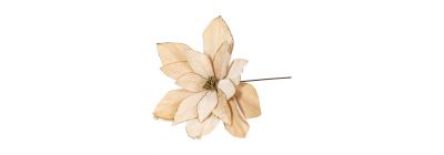 Flor navideña afelpada elegante