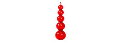 Vela navideña roja 18cm