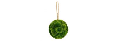 Esfera navideña verde textura