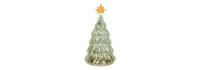Árbol navideño con luz