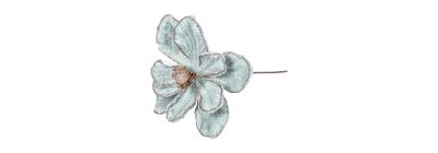 Flor afelpada escarchada