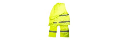 Capa impermeable para moto con banda reflectiva 3pzas verde