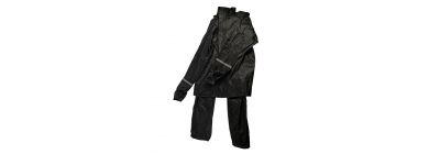 Capa impermeable para moto con banda reflectiva 3pzas negro