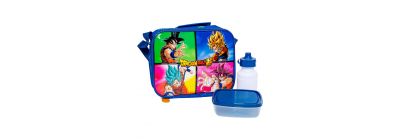 Lonchera Dragon Ball azul y verde