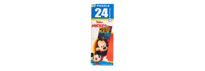 Rompecabezas Mickey/Minnie 12.7x47.8 24pzas +3a