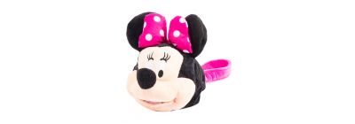 Bolso cara Minnie con tira rosado y negro