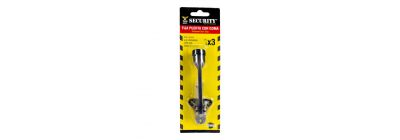 Sostenedor metal security para puerta con goma