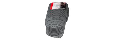 Alfombra lafa racing caucho 3pzas negro