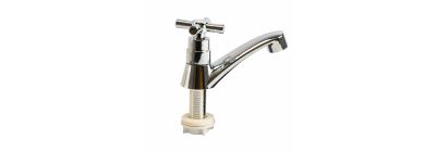 Llave metálica para lavamanos 1/2 pulg 