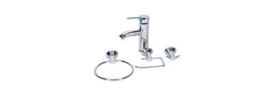 Set grifo baño 4 piezas