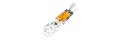 Extensión eléctrica blanco