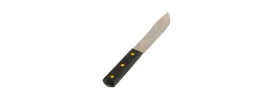 Cuchillo acero inoxidable mango plástico 6pulg negro