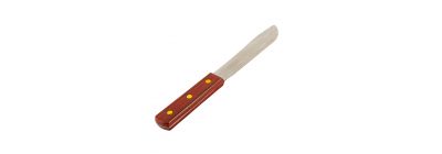 Cuchillo acero inoxidable mango madera 5pulg marrón