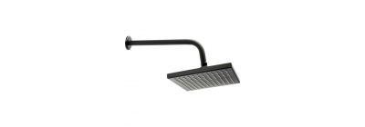 Regadera para ducha metálica 8pulg negro