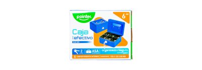 Caja seguridad metálica 6 pulgadas