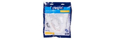 Kit plástico lavamanos blanco