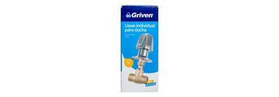 Llave ducha plateado 1/2