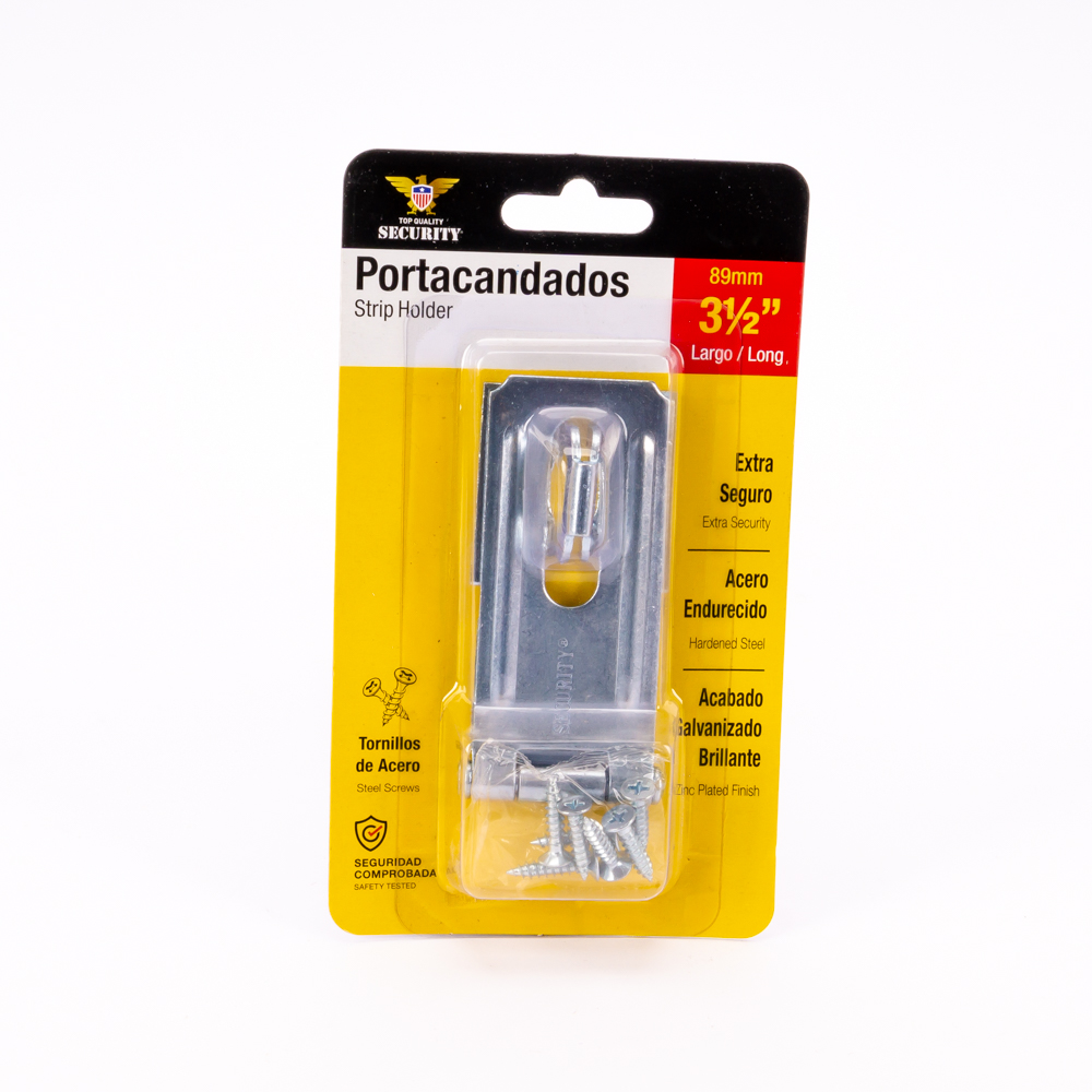 Portacandado 3.5pulg con tornillos plateado