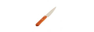 Cuchillo metálico con mango madera calidad superior 5pulg marrón