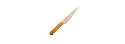 Cuchillo metálico con mango madera calidad superior 8pulg