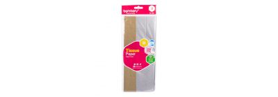 Papel seda 3und dorado y plateado