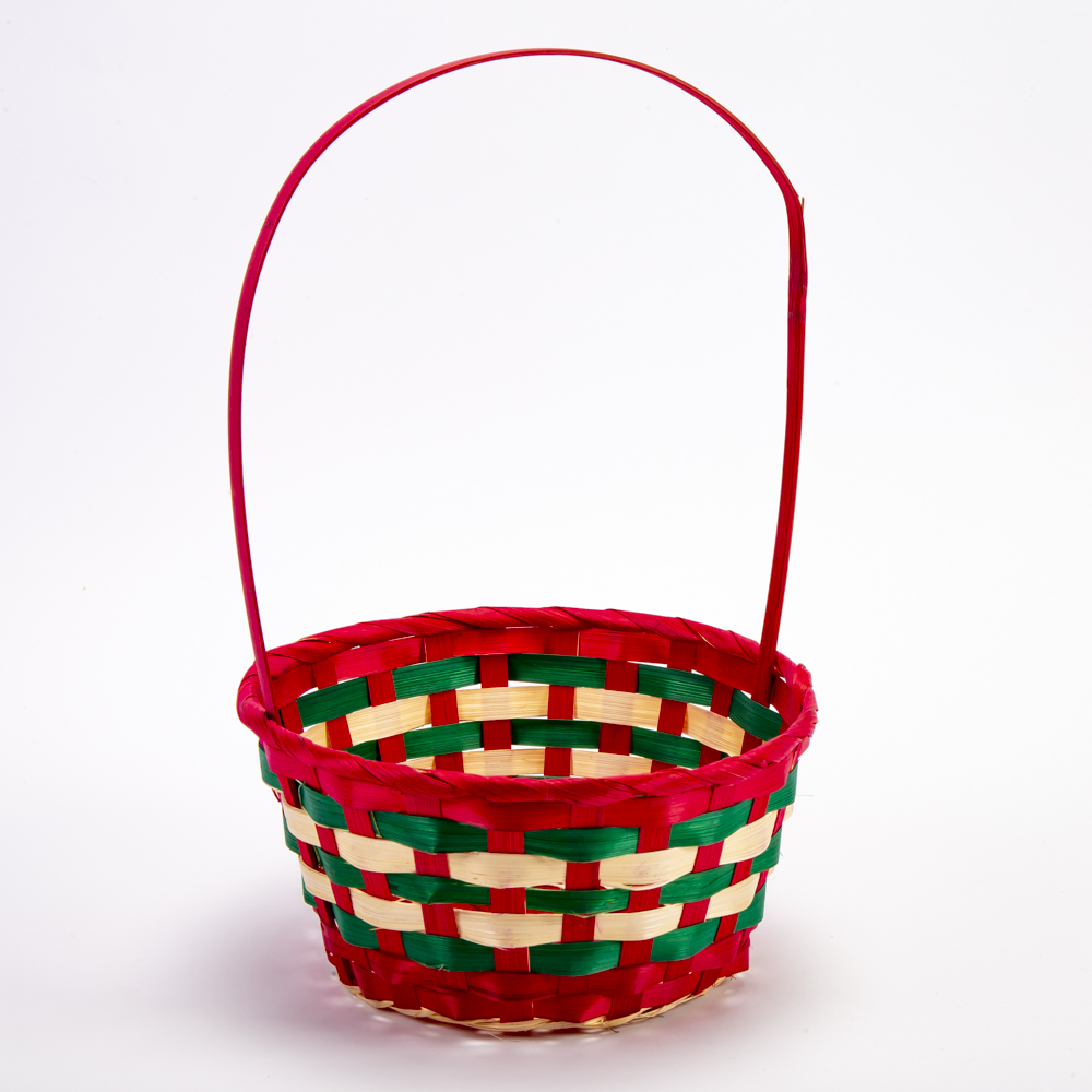 Canasta navidad bambo 22x11x33cm