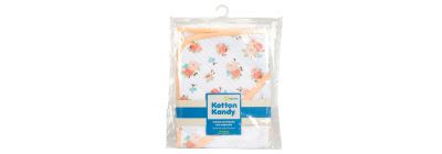 Manta para bebé lisa con estampado flores