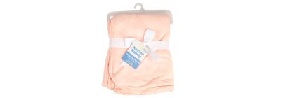 Manta para bebé con capucha rosado