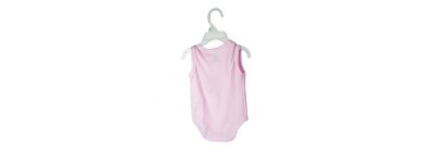 Enterizo para bebé sm con detalle rombos rosado
